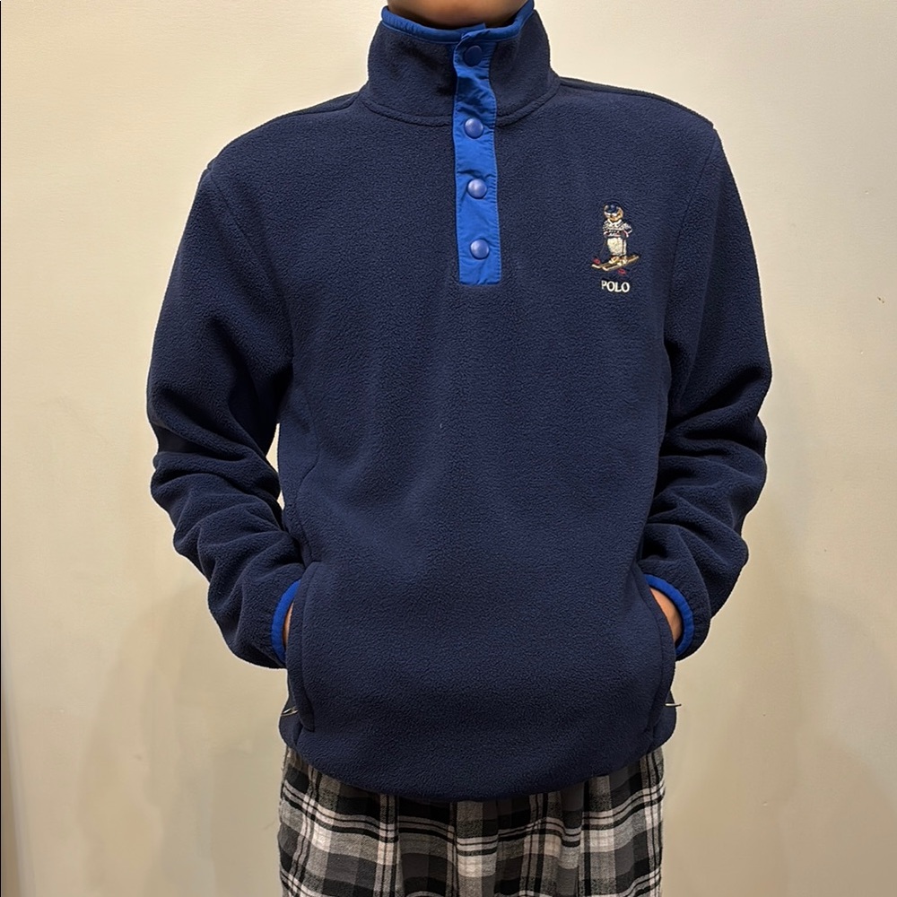 Navy Fleece Pullover